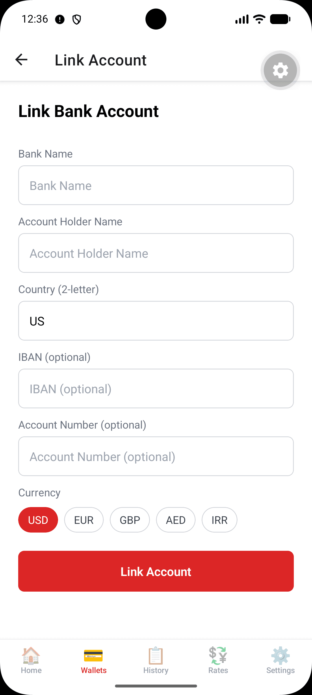 Link Bank Account